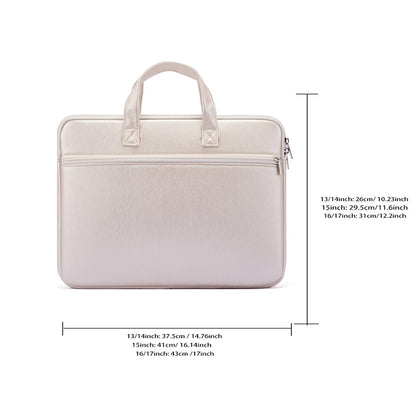 Laptop bag 11-inch, 13-inch, 14-inch, 15.6-inch, 16-inch, 17-inch laptop bag PU artificial leather suitable for various brands,