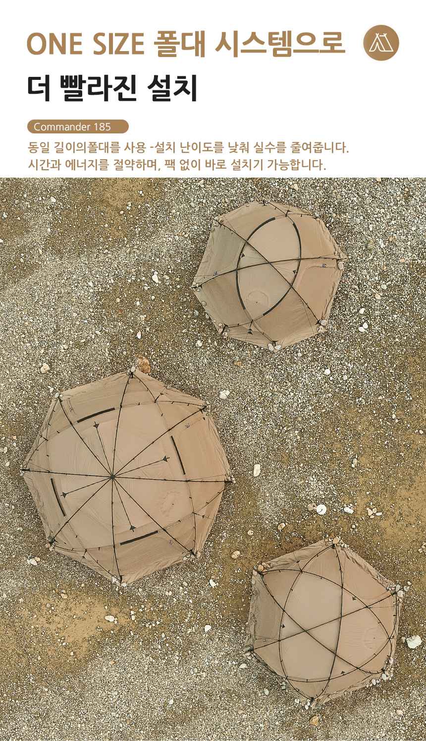 MOBI GARDEN Camping Tent Commander Dome Tent Shelter Waterproof Windproof Ultra-light 70D Nylon 160/185/245CM