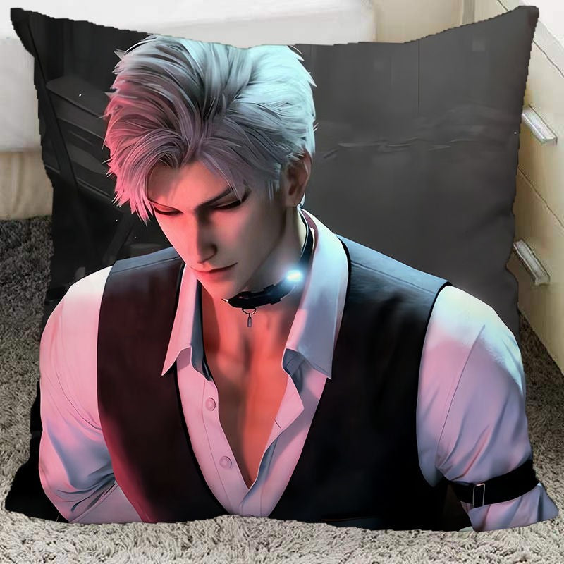 Game Love and Deepspace Sylus Pillow and Pillowcase Double Sided Pattern Throw Pillows 40x40cm