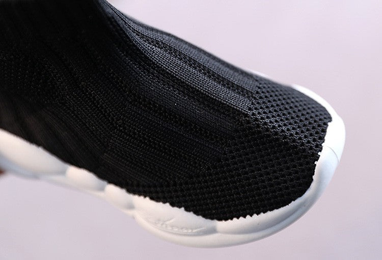 Fashion Design Children Shoes All Seasons Kids High Sneakers Soft Breathable Mesh Unisex Boys Girls Casual Sport Shoes