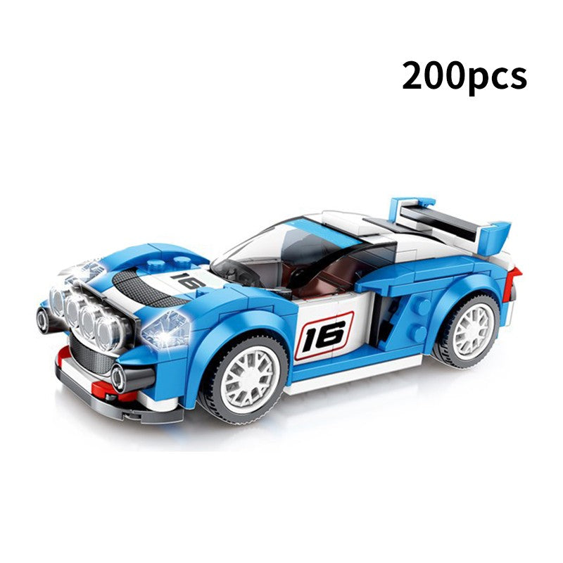 Blocos de Montar Esportivos de Carro MOC Corrida Urbana Bloco de Montar Esportivo de Rally Clássico Veículos Super Corredores Presente de Natal Brinquedos Técnicos