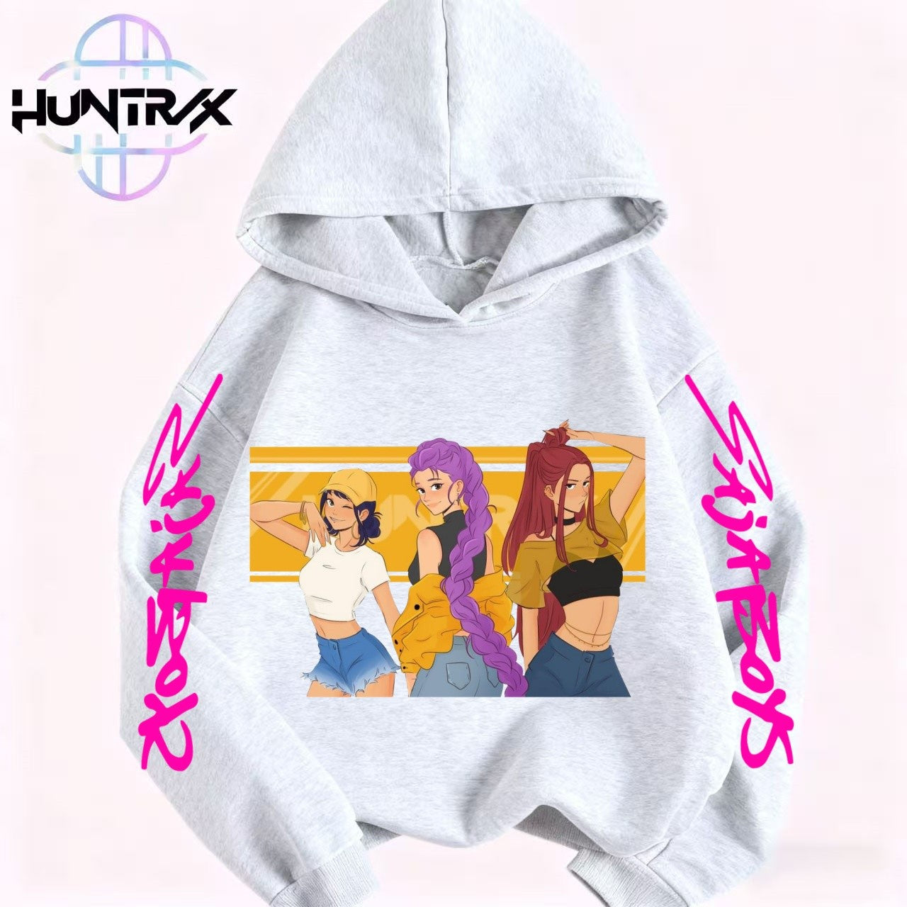 Kpop Demon Hunters Anime Hoodie Woman Clothing Saja Boys Cosplay Cartoon Graphic Sweatshirts Y2k Daily Casual Hooded Pullovers