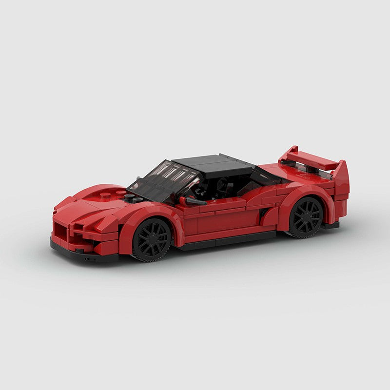 MOC Carro Esportivo de Corrida Veículo Cidade Speed Racer Modelo Técnico Blocos de Construção Tijolos Supercarro F1 Brinquedos Infantis Presentes para Meninos NSX