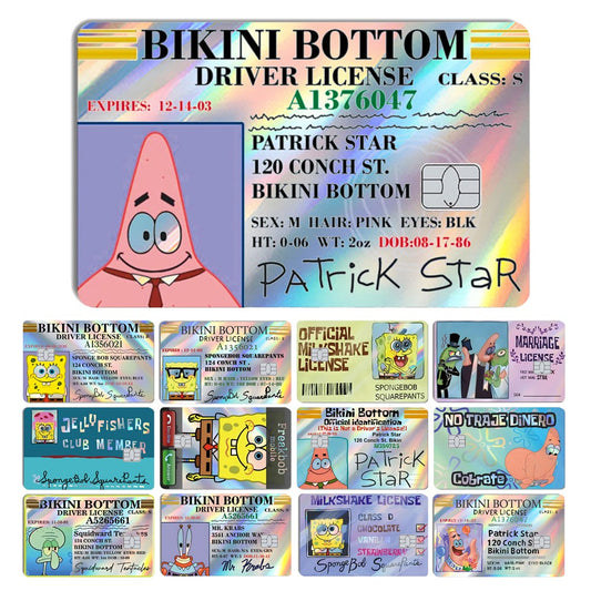 Magic Shark 2026 New Arrival Funny Cute Cartoon Holographic Sticker Laser Film Shinny Skin for Debit Credit Bank Card