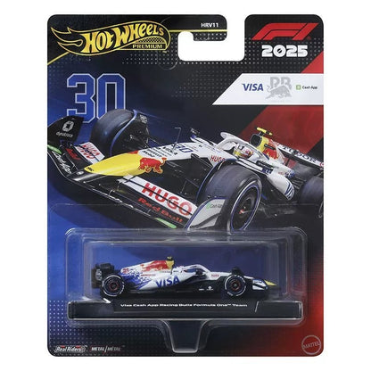 Novo Hot Wheels Premium 2025 F1 Racing Car Model Liga 1:64 Modelo Diecast Red Bull McLaren Mercedes Equipe Colecionável Veículo de Brinquedo