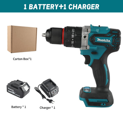 Makita DDF487 Parafusadeira/Furadeira Eletromecânica a Bateria de Lítio Brushless para Bateria Makita 18V