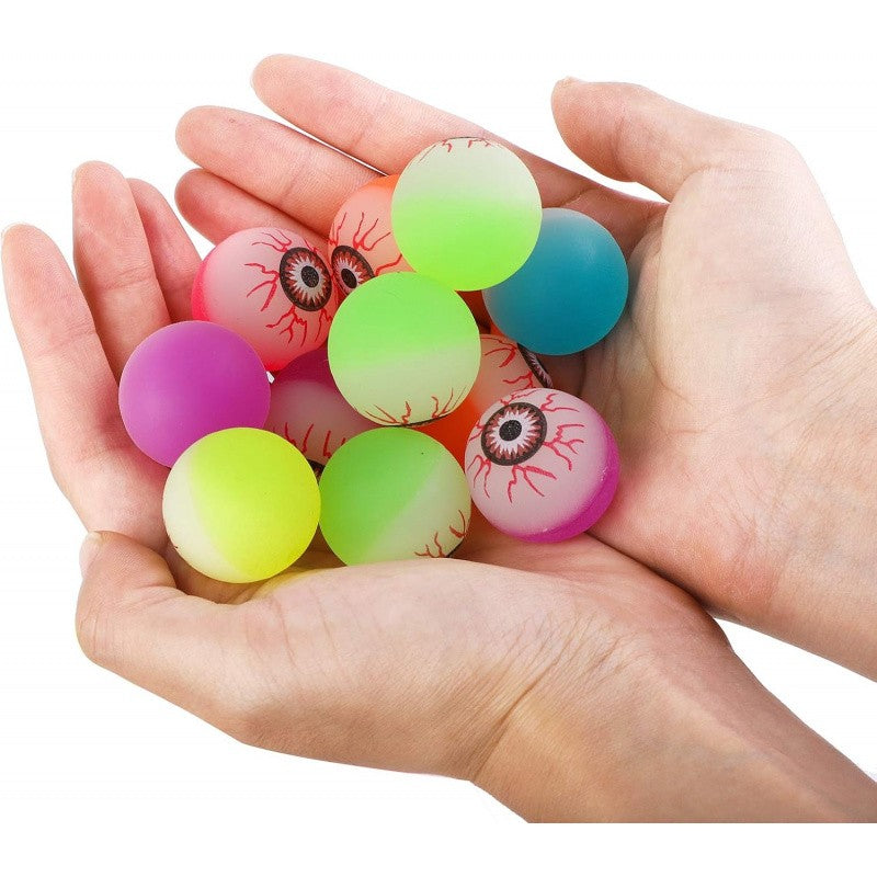 10 Pieces Halloween Bouncing Balls Glow in The Dark Bouncing Eyeballs Halloween Theme Eyeballs for Halloween Favor Supplies