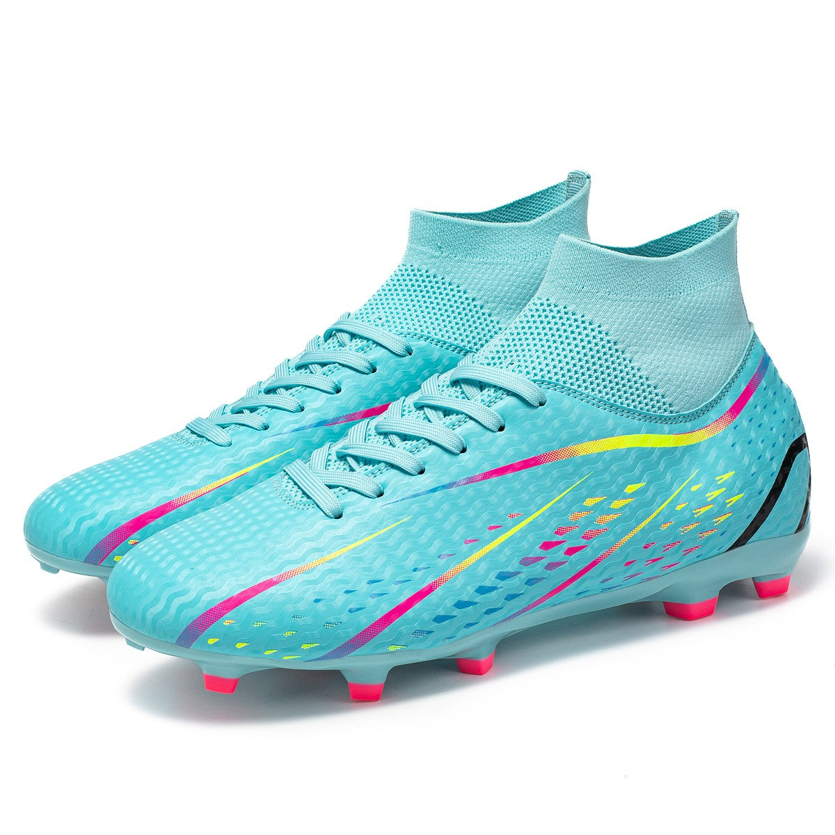 Unisex Soccer Cleats With FG Studs And TF Blades Options For Natural Grass Turf Indoor Superior Traction Anti Slip Grippy Soles