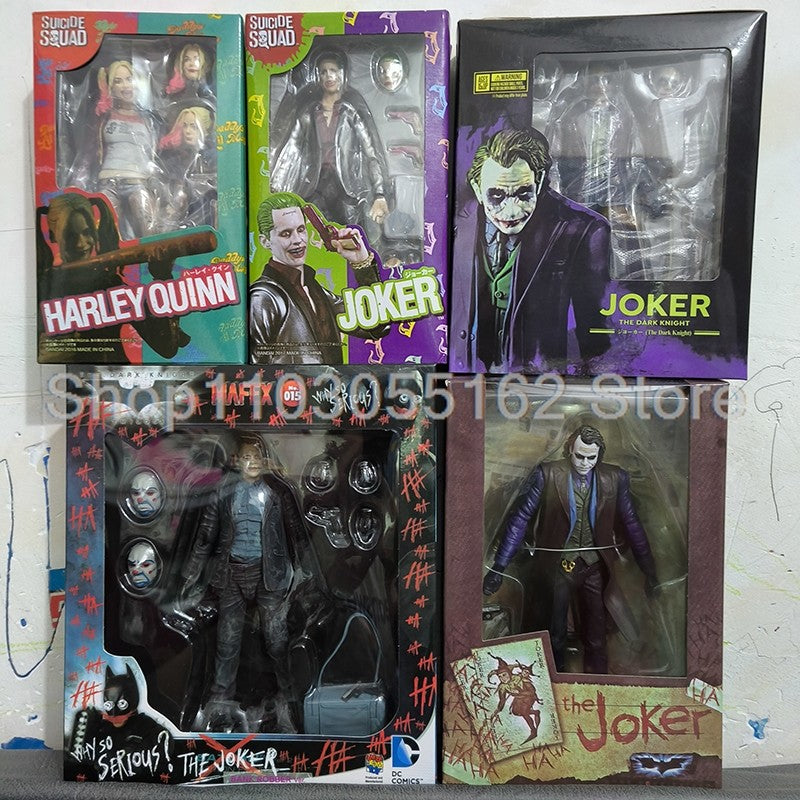 Harley Quinn Batman Boneco de Ação Disney Mafex 015 Coringa Heath Ledger O Cavaleiro das Trevas Brinquedo Colecionável Presente de Natal Halloween