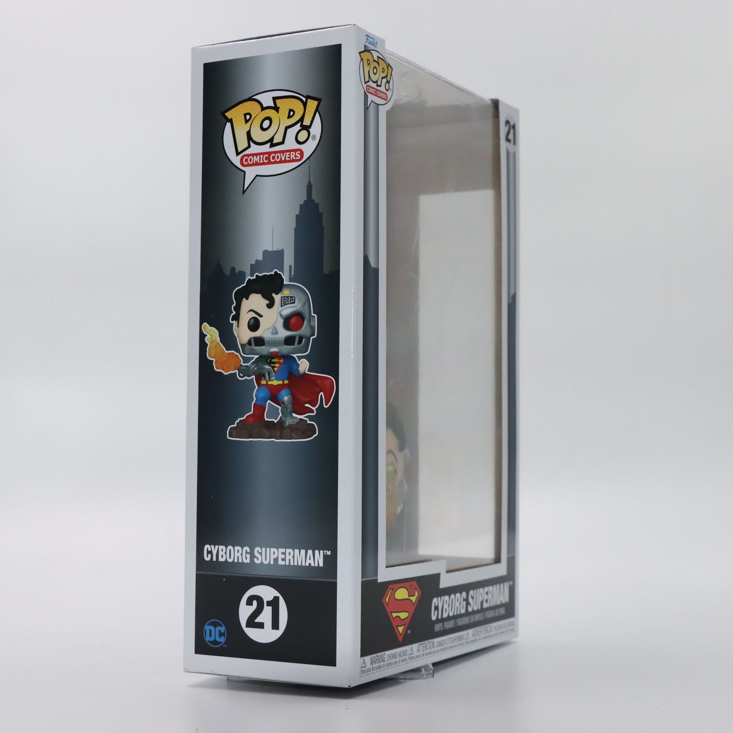 Boneco Original Funko POP DC Comic Cover Cyborg Superman Action Anime Figure 85º Aniversário Coleção Vinil Modelo Brinquedo de Presente para Crianças