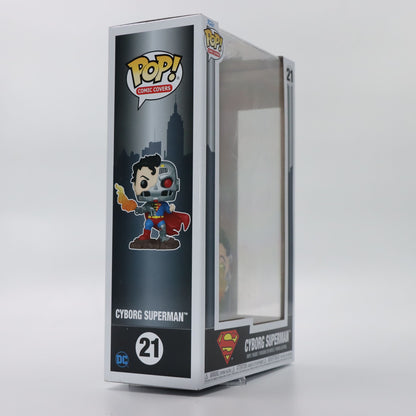 Boneco Original Funko POP DC Comic Cover Cyborg Superman Action Anime Figure 85º Aniversário Coleção Vinil Modelo Brinquedo de Presente para Crianças