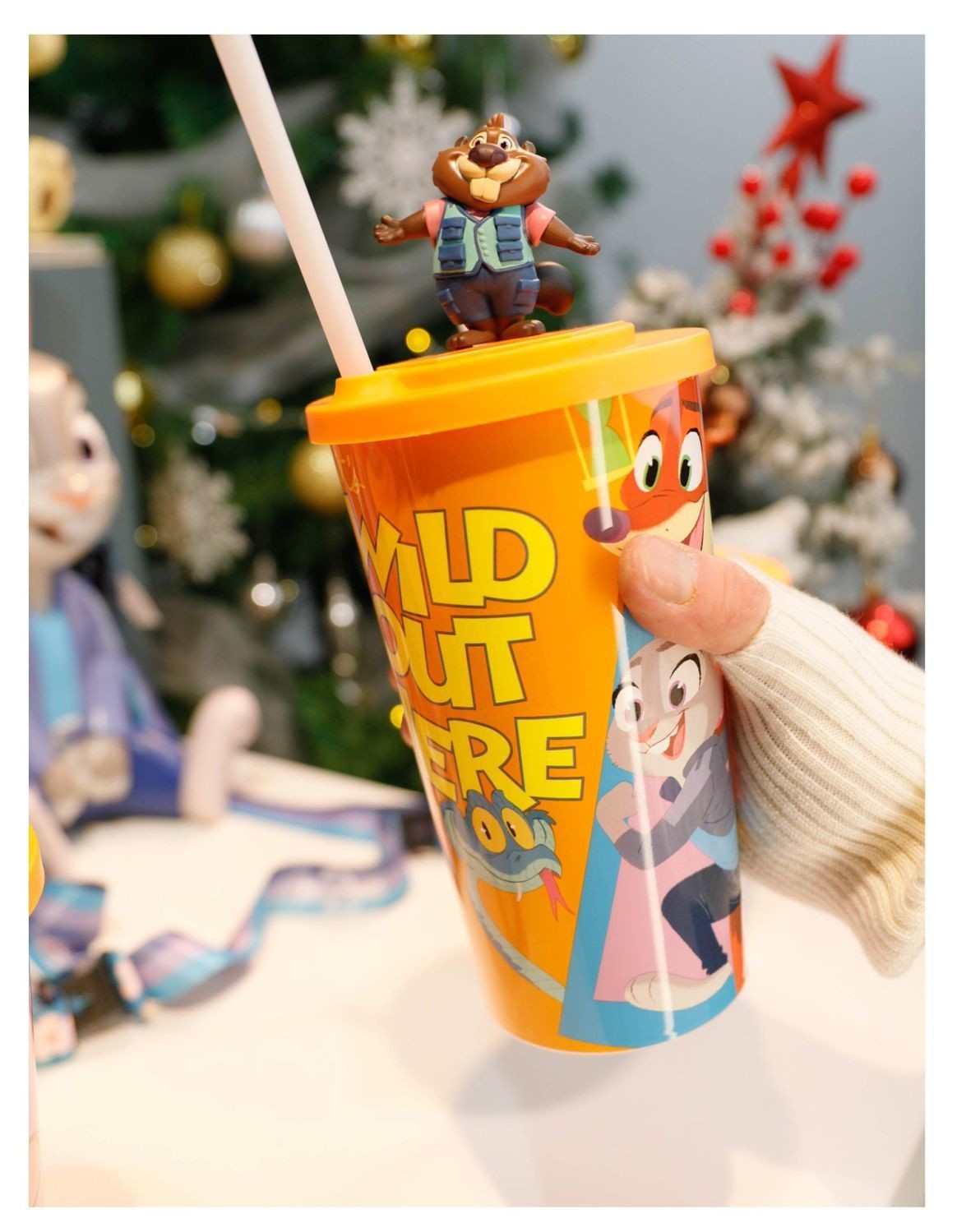 Copo de Água Original em Formato Disney Zootopia 2 Nick Judy Copos Estilizados de Desenho Animado com Alça Transversal Presentes Kawaii de Aniversário para Meninas e Meninos