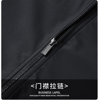 Winter Men's Fleece Warm Jackets Bomber Fashion Parkas Outerwear Coats Men Casual Windbreaker Jacket Classic Solid Thermal Coat