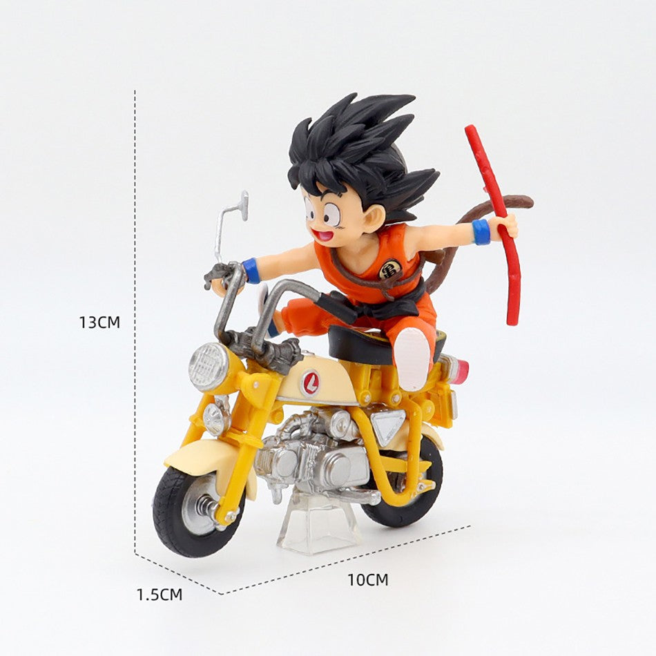 Anime Dragon Ball Z Anime Figura Son Goku Mestre Roshi Locomotivas PVC Ação Kame Sennin Motocicleta Brinquedos Modelo Colecionador Presentes