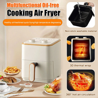 Home Smart Air Fryer Large Capacity Multifunctional Electric Fryer French Fry Machine Cooking Oven integrated Hot fryer Oven