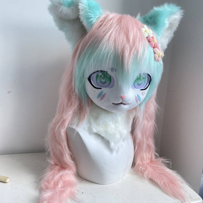 Fursuits head animal head Sheep furry head cute dog head halloween role-playing costume cosplay comic exhibition masks