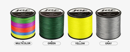 Linha Trançada JOF 12X 100/300/500/1000m Tudo para Linha de Pesca MaxDrag 150LB Linha Multifilamento PE para Pesca em Água Salgada no Mar