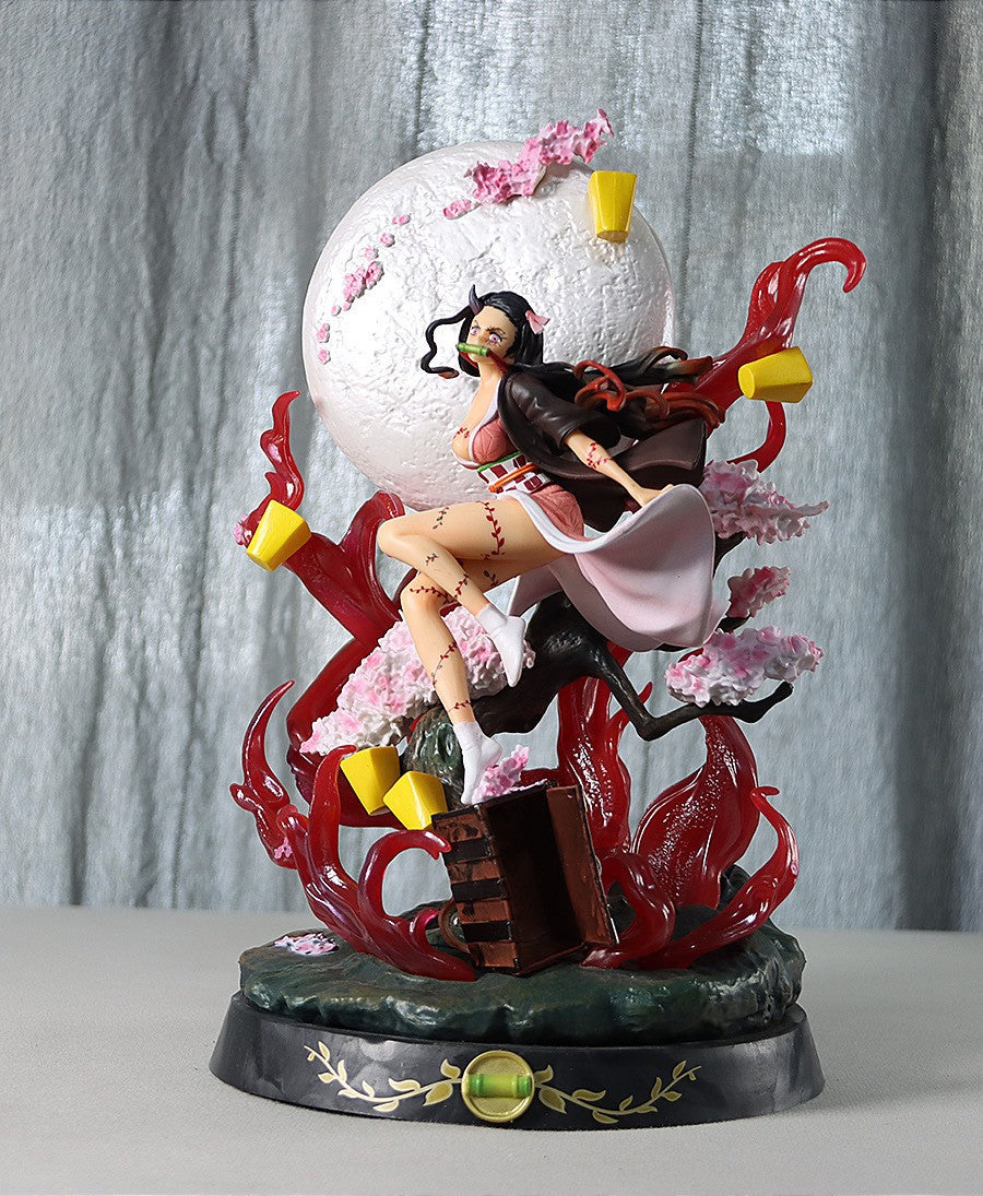 31cm Demon Slayer Kamado Nezuko Anime Girl Figura Modelo Gk Grande Estátua Meninos Coleção Decoração de Mesa Enfeite Brinquedos Presentes
