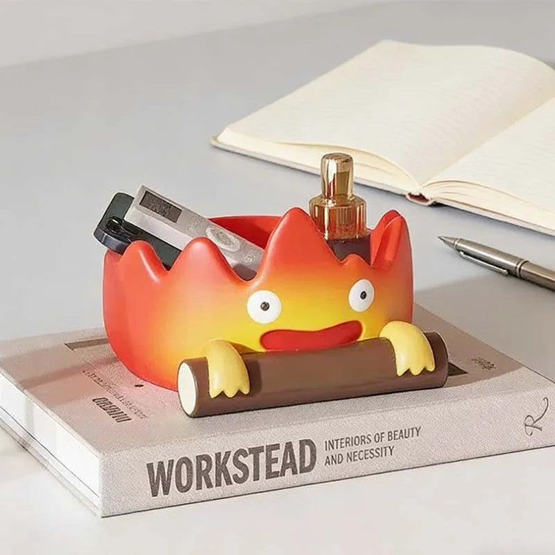 Creative Anime Fire Person Resin Tray - Key Holder Storage Organizer | Perfect Christmas Halloween Gift for Indoor Outdoor Decor