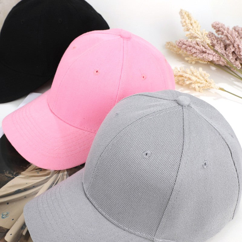 Child Hats Kids Snapback Baseball Cap Solid Color Sun Hat Spring Summer Hip Hop Boys Girls Toddler Peaked Caps Bones Adjustable
