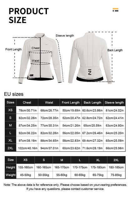 INBIKE Women's Thermal Cycling Jacket Winter Warm Fleece Bicycle Riding Sportswear Windproof Long Sleeve Reflective Outdoor Wear