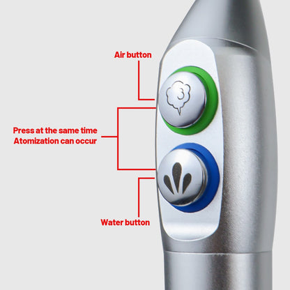 Seringa odontológica de três vias, seringa de ar e água de 5 furos, peça de mão de jato triplo, bicos de aço inoxidável para autoclave
