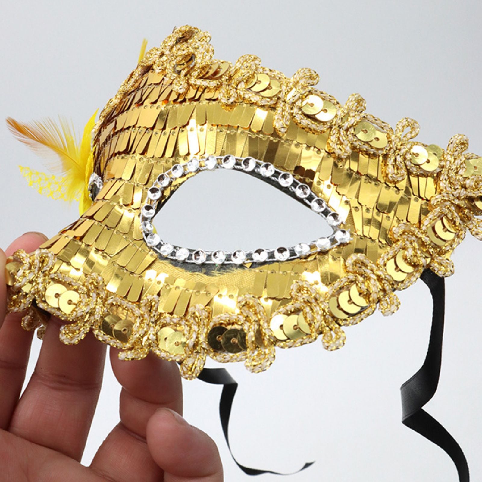 2Pcs Couples Gold Purple Black Blue Lace Masks Butterfly Venetian Face Cover for Mardi Gras Halloween Masquerade Party Costume