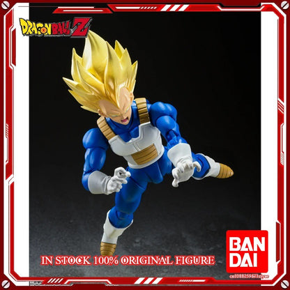 Em estoque 100% Original BANDAI SPIRITS S.H.Figuarts Vegeta AWAKENED SUPER SAIYAN BLOOD Anime Figura de Ação Brinquedos Presentes