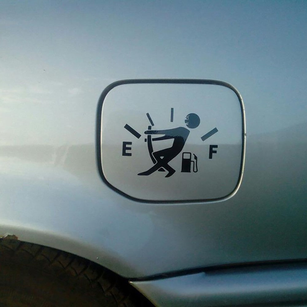 Adesivos Engraçados para Carro, Adesivo de Vinil Refletivo com Ponteiro de Tanque de Combustível, Adesivo de Gasolina Alta, Adesivos de Indicador de Combustível Vazio, Decalque Exterior Automotivo