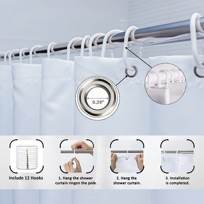 1 piece 180x180cm Christmas gingerbread man pattern printed shower curtain partition bathroom waterproof and mildew proof