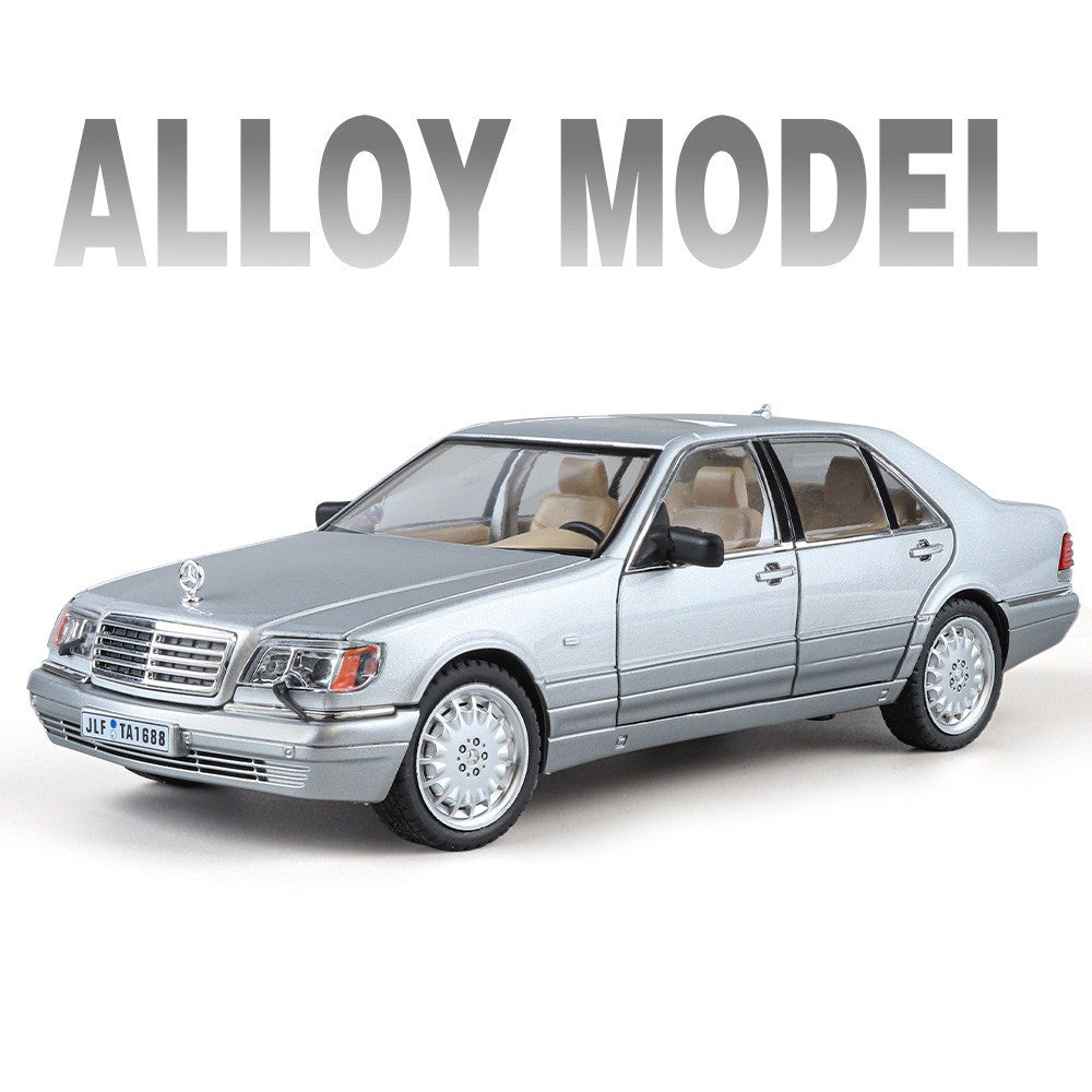 1:24 W140 Miniatura de Brinquedo Modelos de Carro Liga Fundido Som Luz 6 Portas Abertas Puxar para Trás Pneus de Borracha Modelos de Veículos para Meninos Presentes