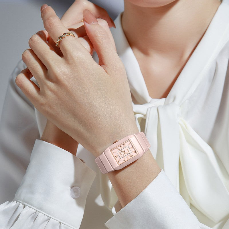 LIGE New Black Watch Women Fashion Creative Square Stainless Steel Ladies Waterproof Watches Elegant Bracelet Quartz Wristwatch