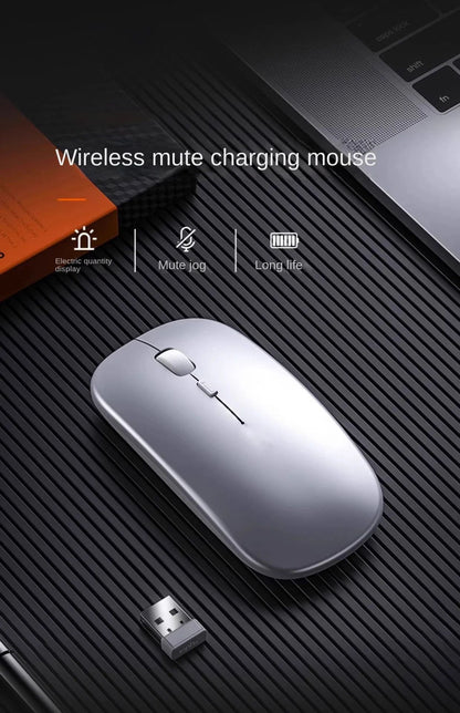 Mouse sem fio para notebook PC Bluetooth recarregável mouses de computador silenciosos mouse USB ergonômico para jogos para Xiaomi Pad