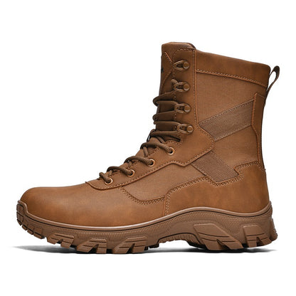 Botas impermeáveis de alta qualidade para homens grandes para caminhadas e treinamento em campo de batalha ao ar livre no outono de 2025
