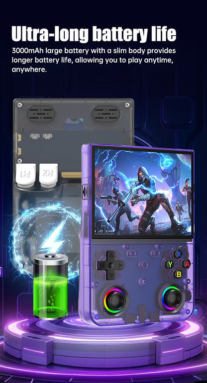 R36 Ultra X Retro Handheld Game Player WiFi Open Source Linux System 4.5" IPS Screen Hall Effect Emulator Wireless Gamepad Gift