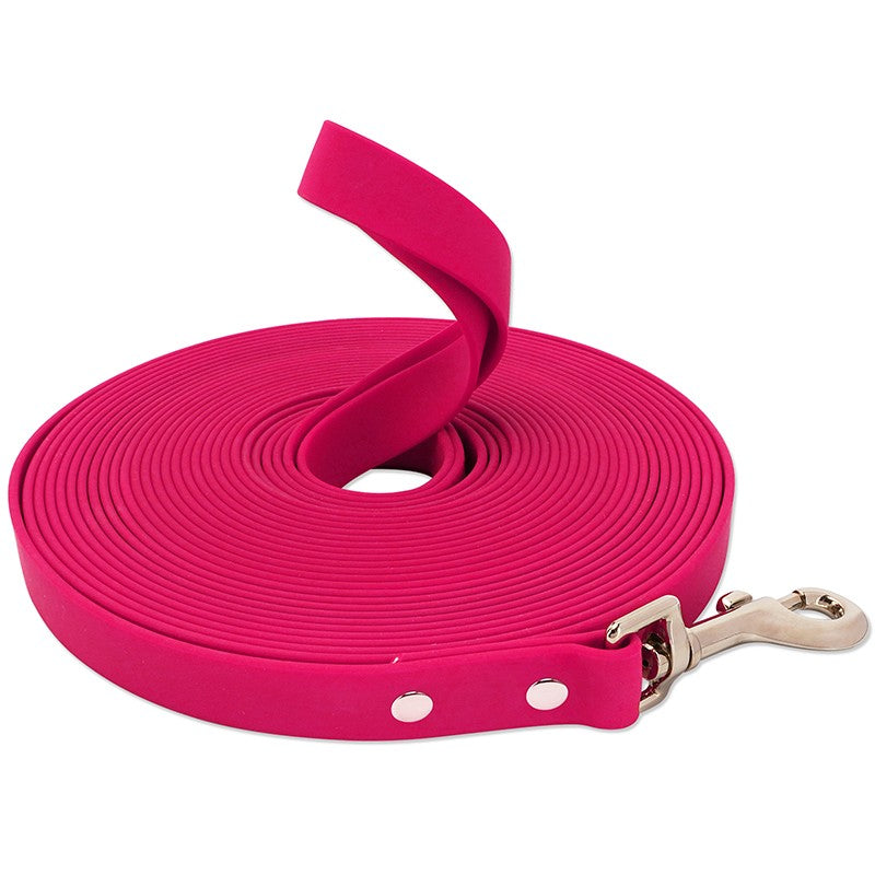 Guia de Cachorro Impermeável Longa de PVC Coleira Fácil de Limpar para Cães Pequenos, Médios, Grandes, Grandes, para Caminhada e Adestramento, 3m 5m 10m 15m