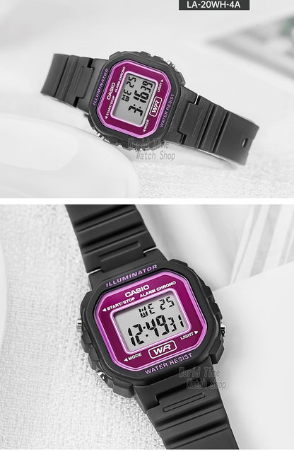 Casio Women's Watch Bright Colors Fashionable Simple Design LA-20WH Series