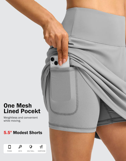 1Pcs/2025 Trending Golf Skirts: Knee-Length Athletic Styles Harajuku Kawaii Tennis & Yoga Skirts Breathable Premium Fabric