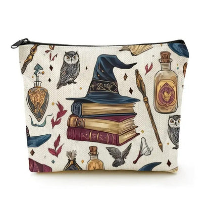 New Trendy Zipper Pouch Nature Moon Phase Simple Modern Cosmetic Bag Durable Storage Bag Gift