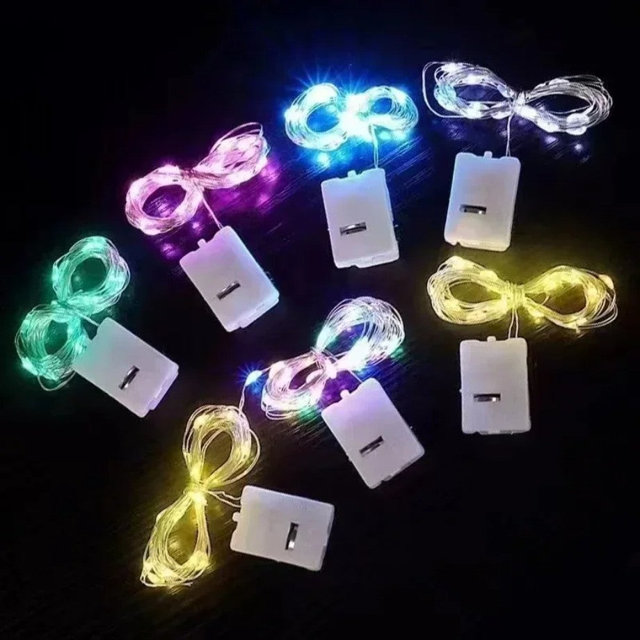 20PCS Wholesale 3/2/1m LED String Lights Copper Silver Wire Garland Light Fairy Lights Christmas Wedding Party Room Decoration