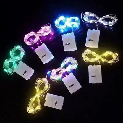 20PCS Wholesale 3/2/1m LED String Lights Copper Silver Wire Garland Light Fairy Lights Christmas Wedding Party Room Decoration