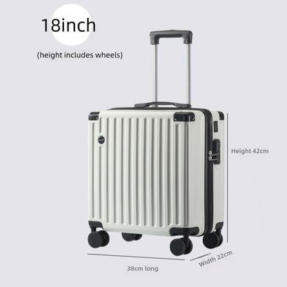 Mala de Bordo Pequena de 18 Polegadas ABS com Múltiplos Compartimentos e Divisória para Molhados e Secos para Viagens a Negócios e Viagens Curtas