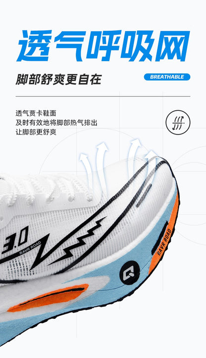 NEW Running Shoes Men Sports Marathon Carbon Plate Breathable Lightweight Women Comfortable Athletic Leisure Sneakers Footwear