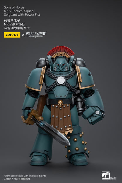 JOYTOY Warhammer 40k 1/18 Bonecos de Ação Anime 12cm Sons of Horus MKIV Esquadrão Tático Coleção Modelos Brinquedos