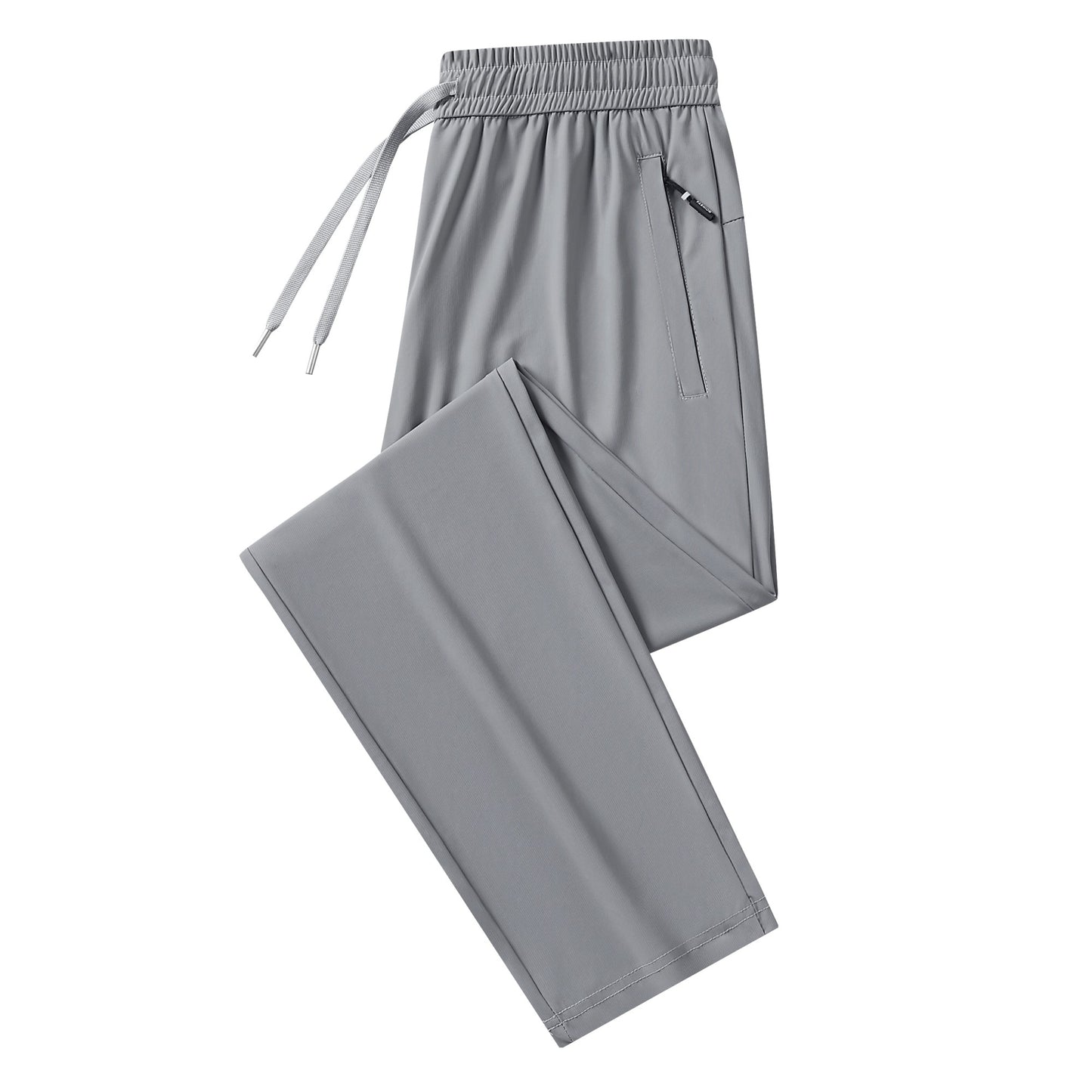 Summer Cool Pants Casual Male Trousers Ice Silk Men's Pants 2025 New Thin  Outdoor Elastic Breathable Straight Leg Sweatpants