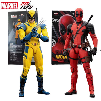 ZD Toys Deadpool & Wolverine Bonecos de Ação Deadpool na Caixa Wolverine Coleção Bonecos de Ação Adultos Brinquedo Infantil