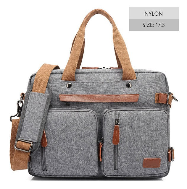 Nova Mochila Conversível Multifuncional 2025 Mochila para Notebook de 15,6/17,3 Polegadas Mochila de Viagem de Negócios Mochila Escolar de Nylon Impermeável