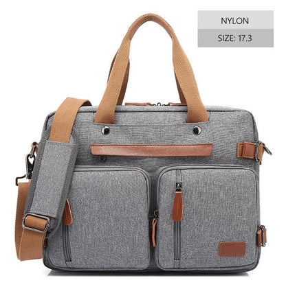 Nova Mochila Conversível Multifuncional 2025 Mochila para Notebook de 15,6/17,3 Polegadas Mochila de Viagem de Negócios Mochila Escolar de Nylon Impermeável