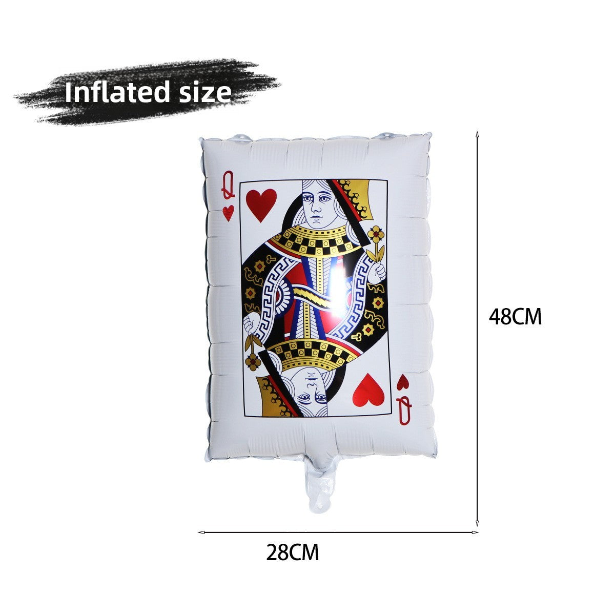 10Pcs Poker Cards Casino Balloon Aluminum Foil Balloons Wedding Christmas Party Shower Birthday Decoration Heart Club