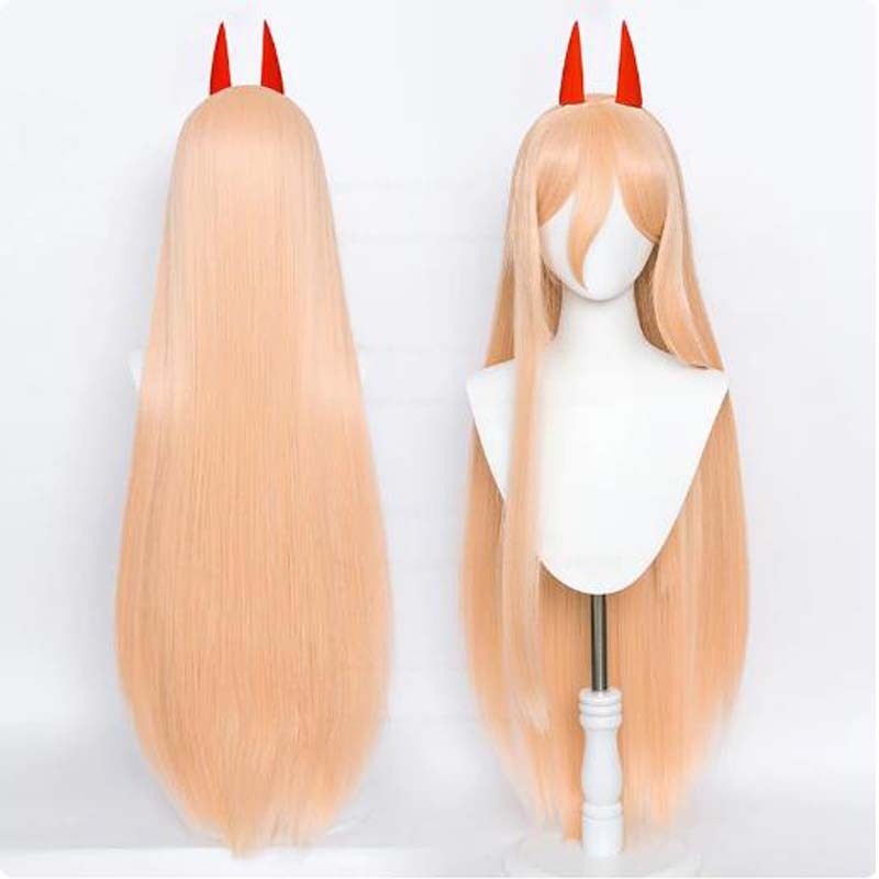 Perucas de Cosplay de Anime de Alta Qualidade Chainsaw Man Reze Angel Devil Quanxi Makima Power Hayakawa Aki Denji Peruca de Cabelo Resistente ao Calor